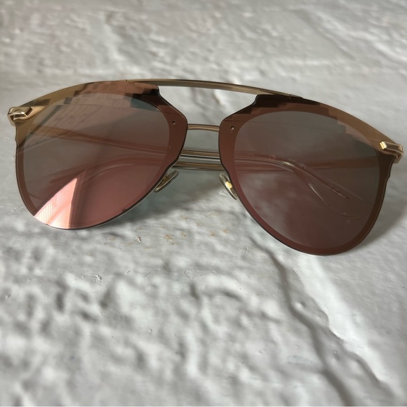 Dior Reflected Pixel Limited Edition Pink Rose Gold Sunglasses - Picture 1 of 16